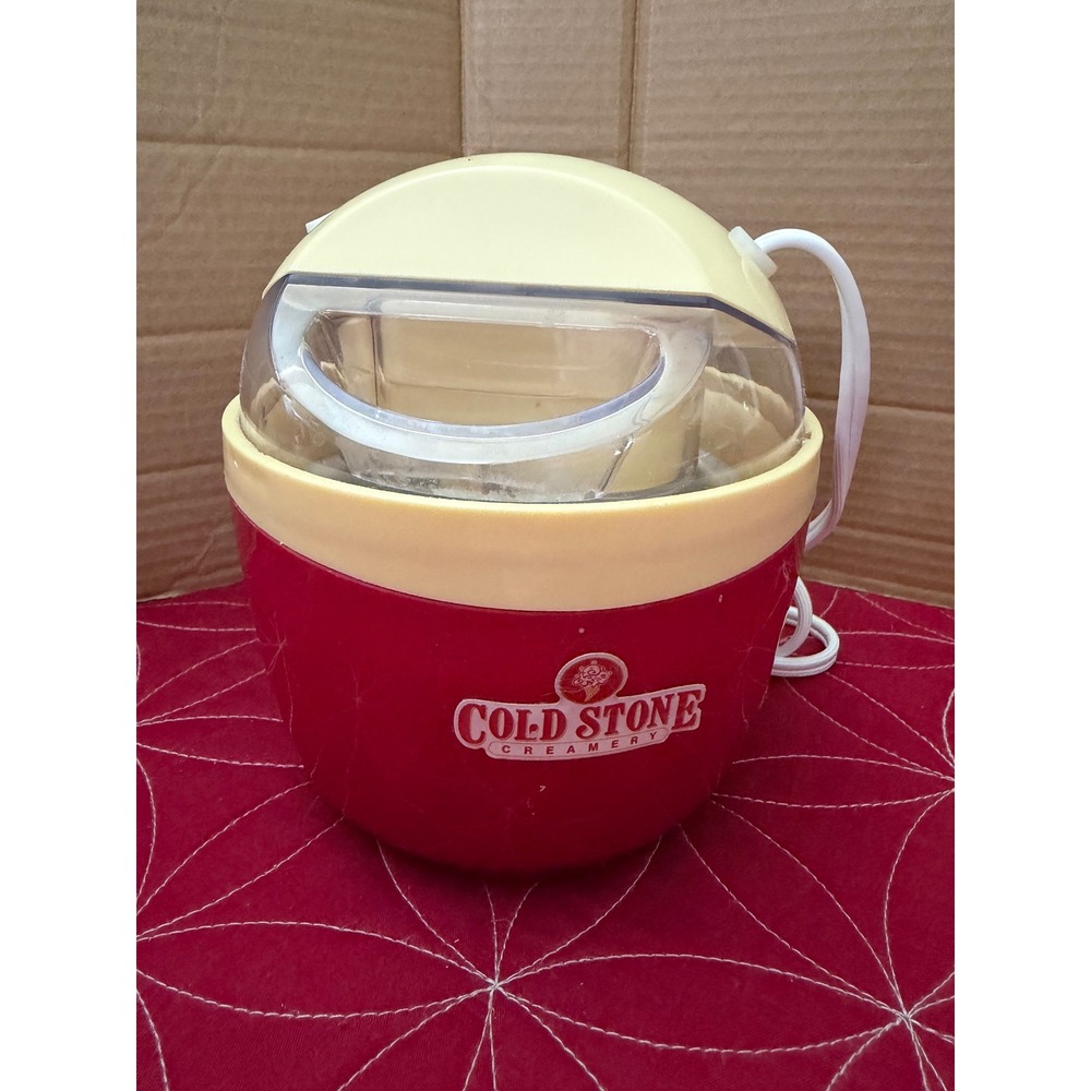 Cold Stone Creamery Ice Cream Maker Red Personal‎ Electric Frozen Treat BL520